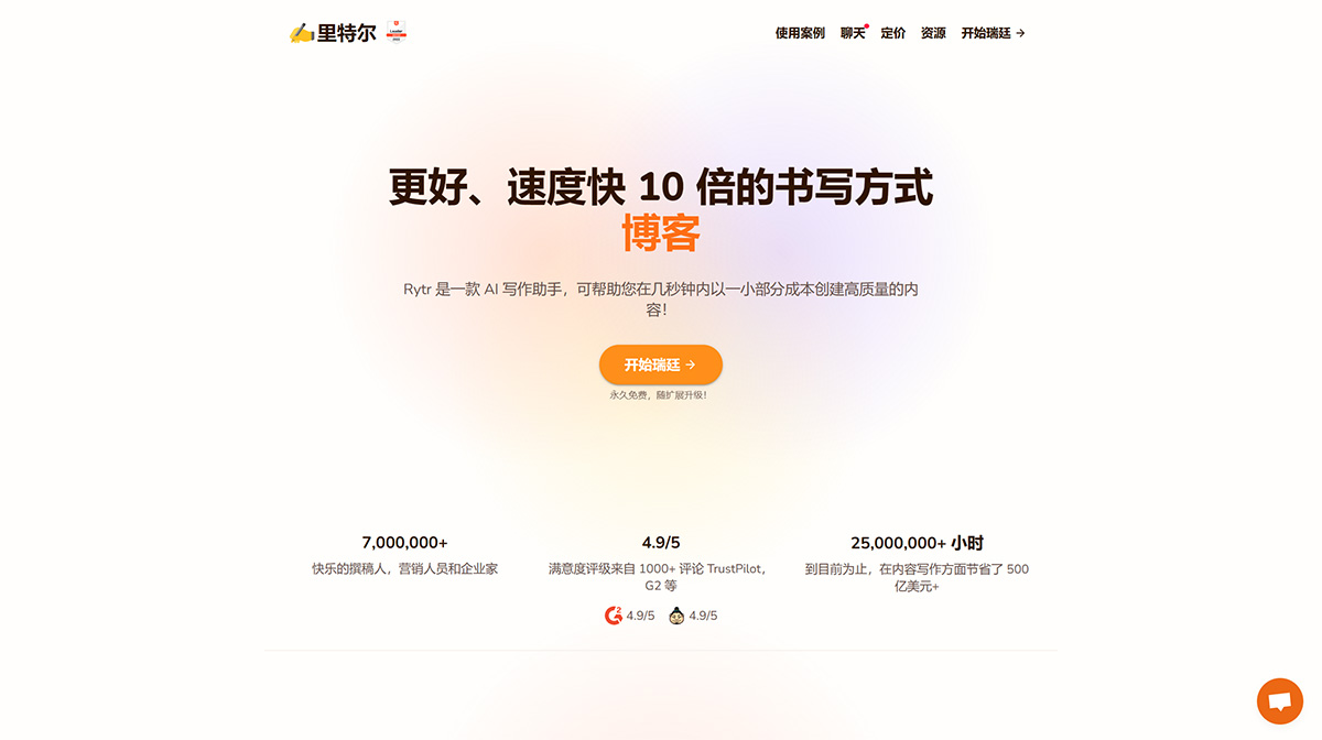 Rytr AI写作(图1) RytrAI写作