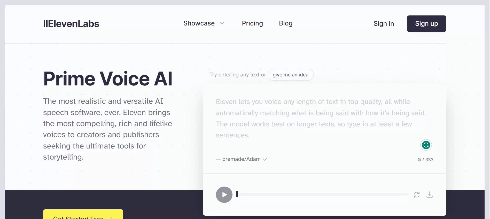 Eleven Labs(图1) ElevenLabs
