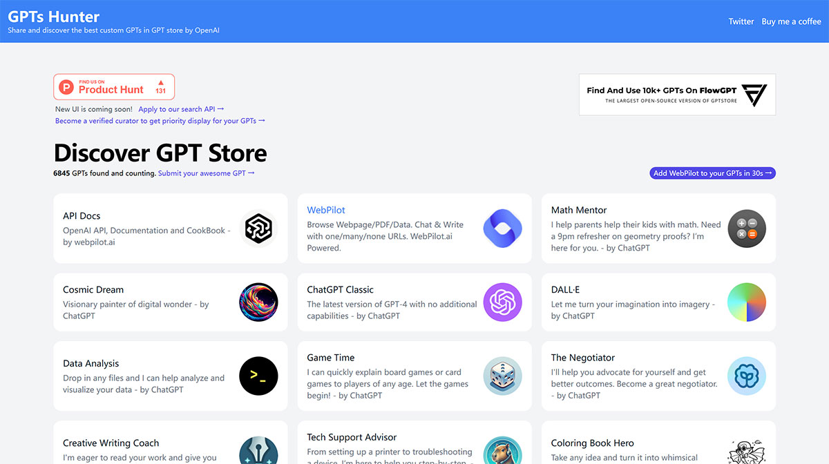 GPTs Hunter(图1) GPTsHunter