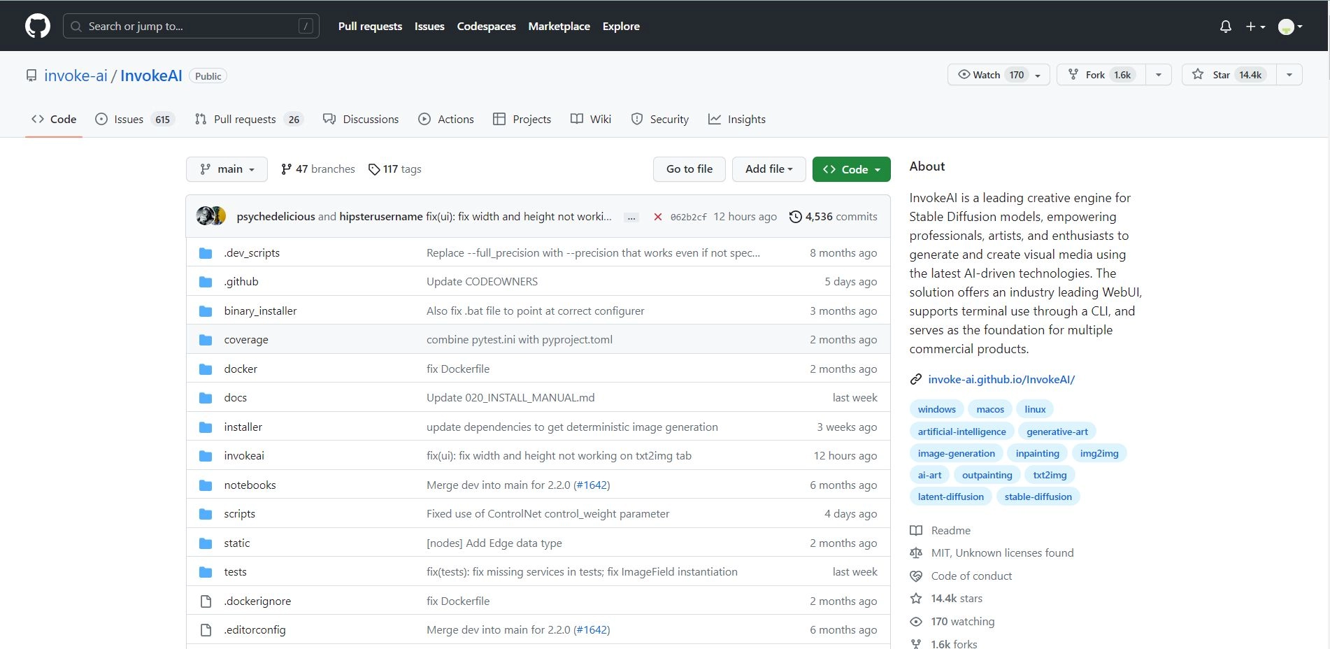 InvokeAI(图1) InvokeAI