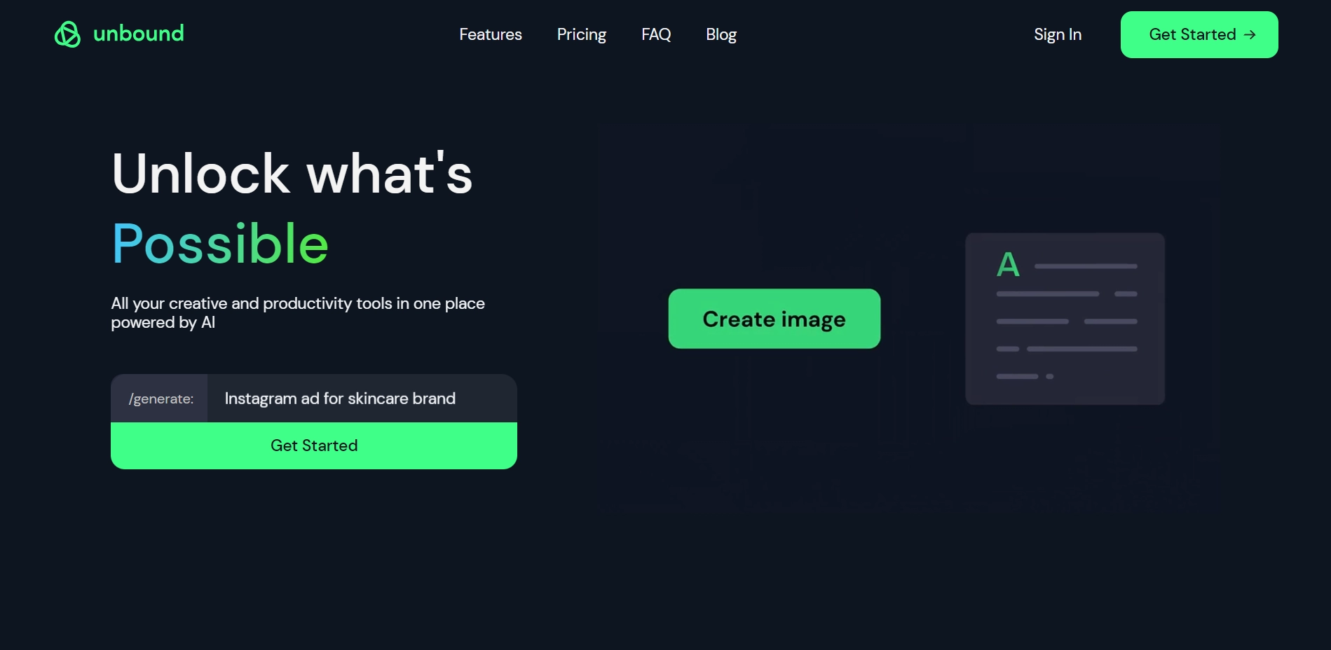Unbound AI (图1) UnboundAI