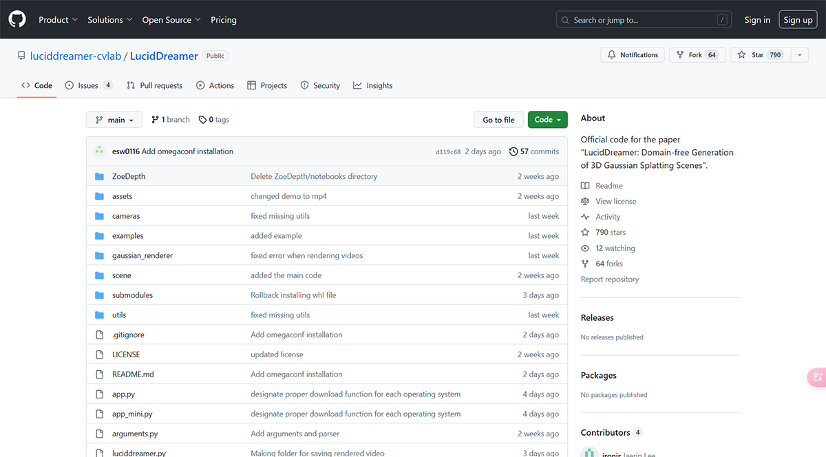 LucidDreamer:无域生成 3D 高斯飞溅场景(图1) LucidDreamer