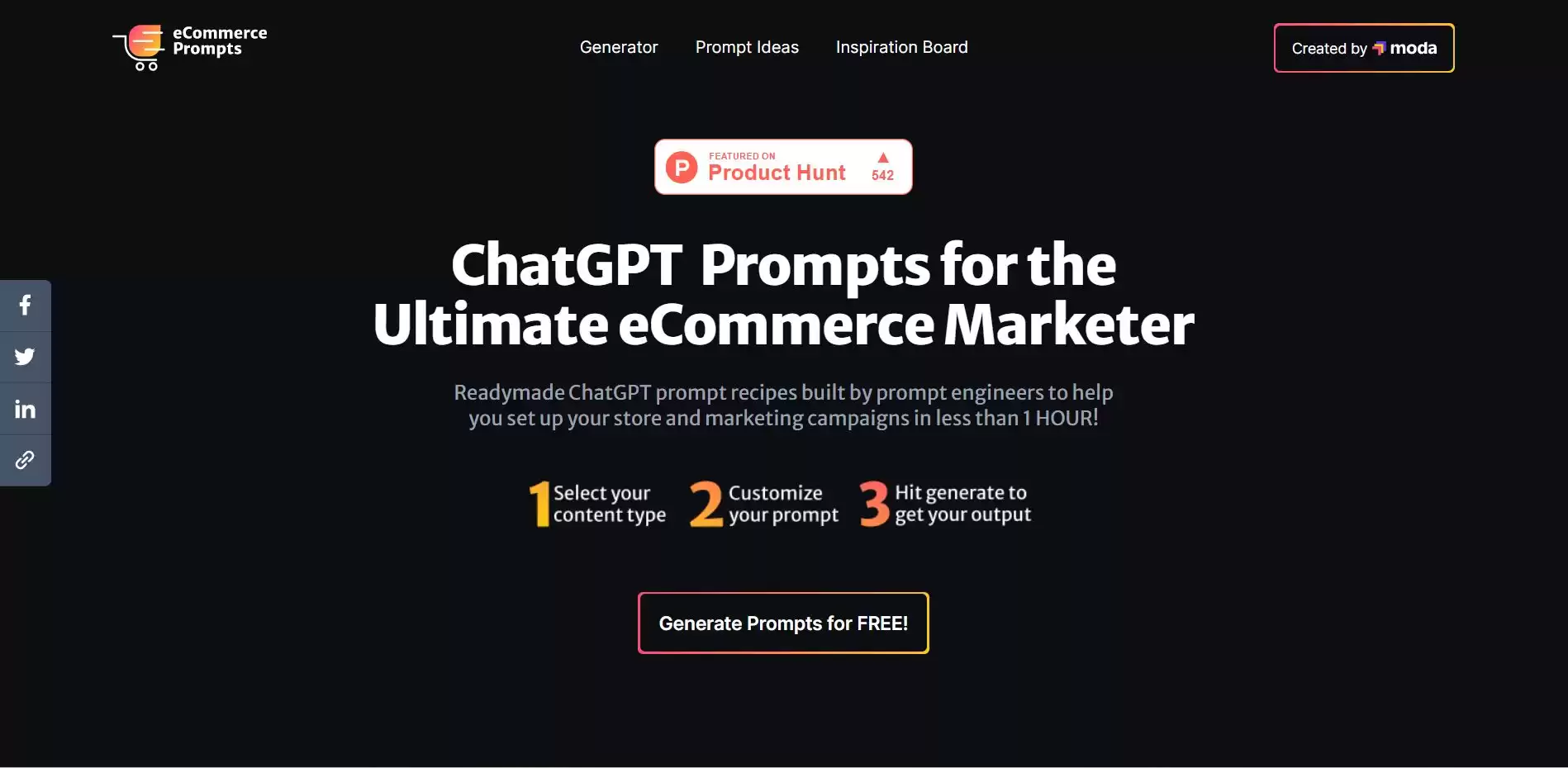 ECommerce Prompt Generator(图1) ECommercePromptGenerator