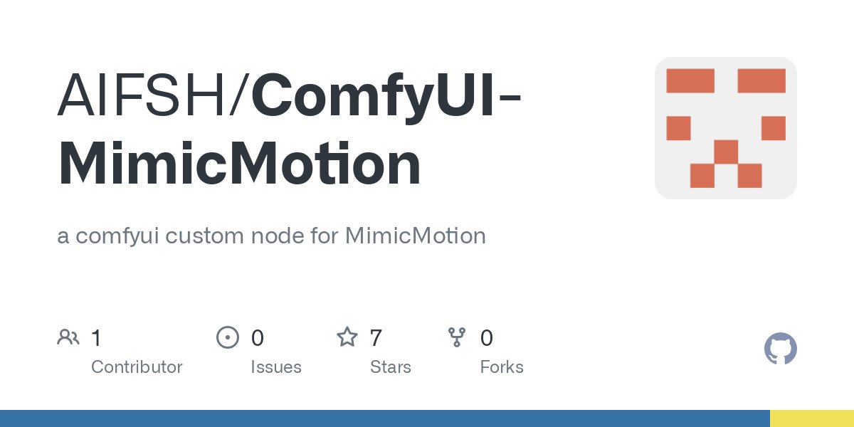 MimicMotion ComfyUI版本 MimicMotion