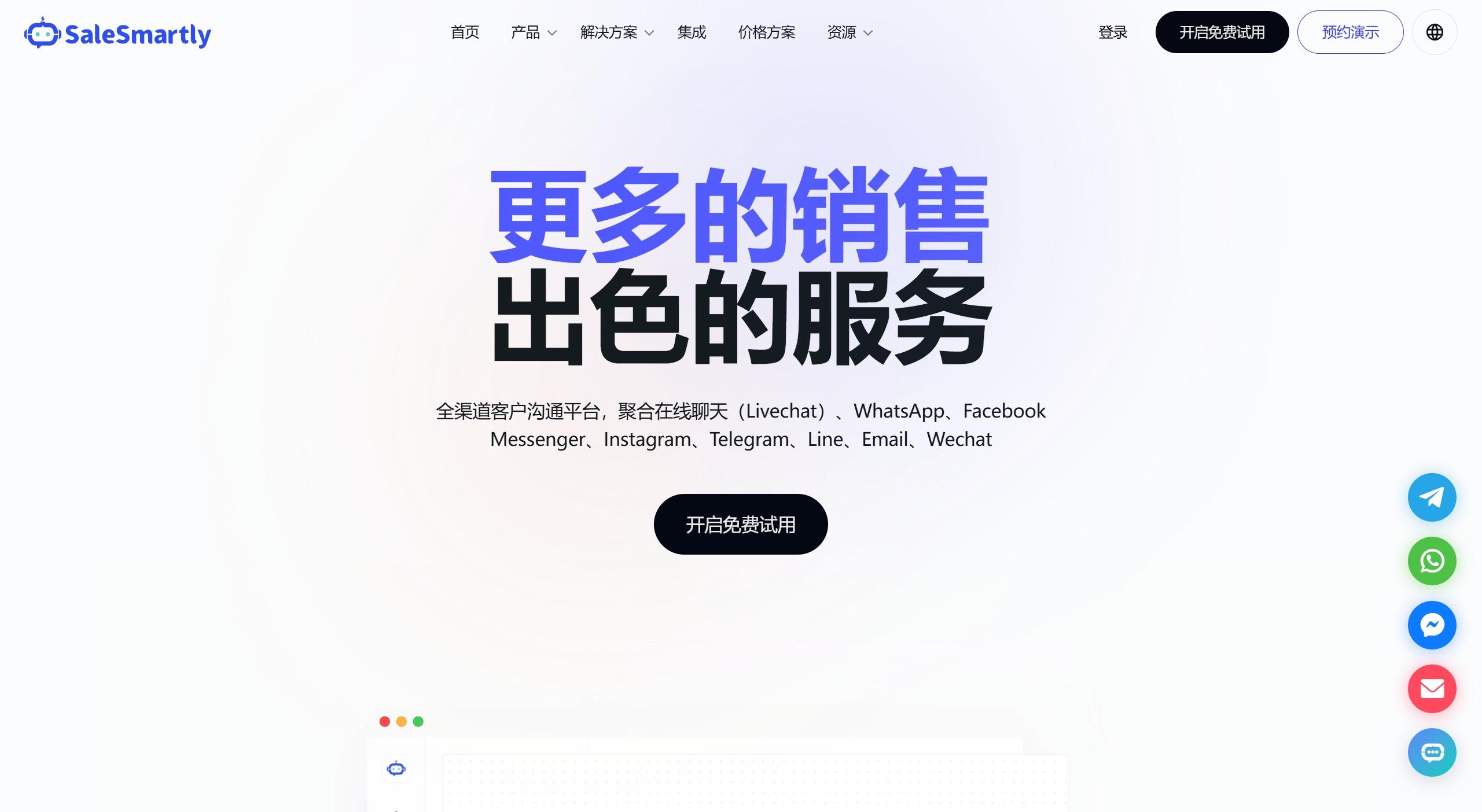 SaleSmartly功能特征: SaleSmartly