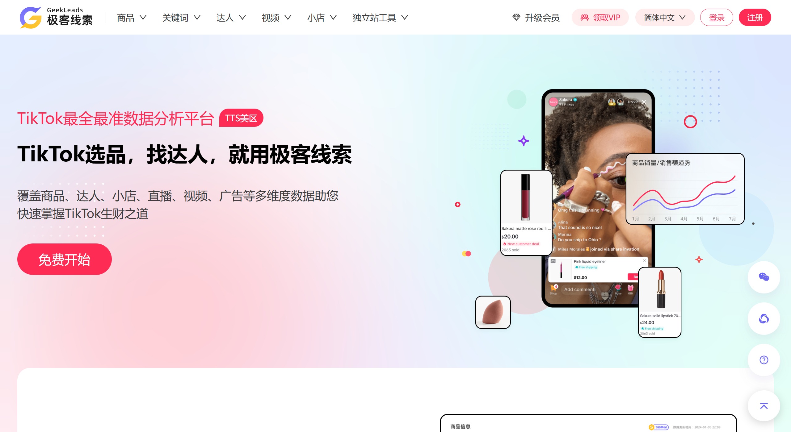 极客线索的主要功能