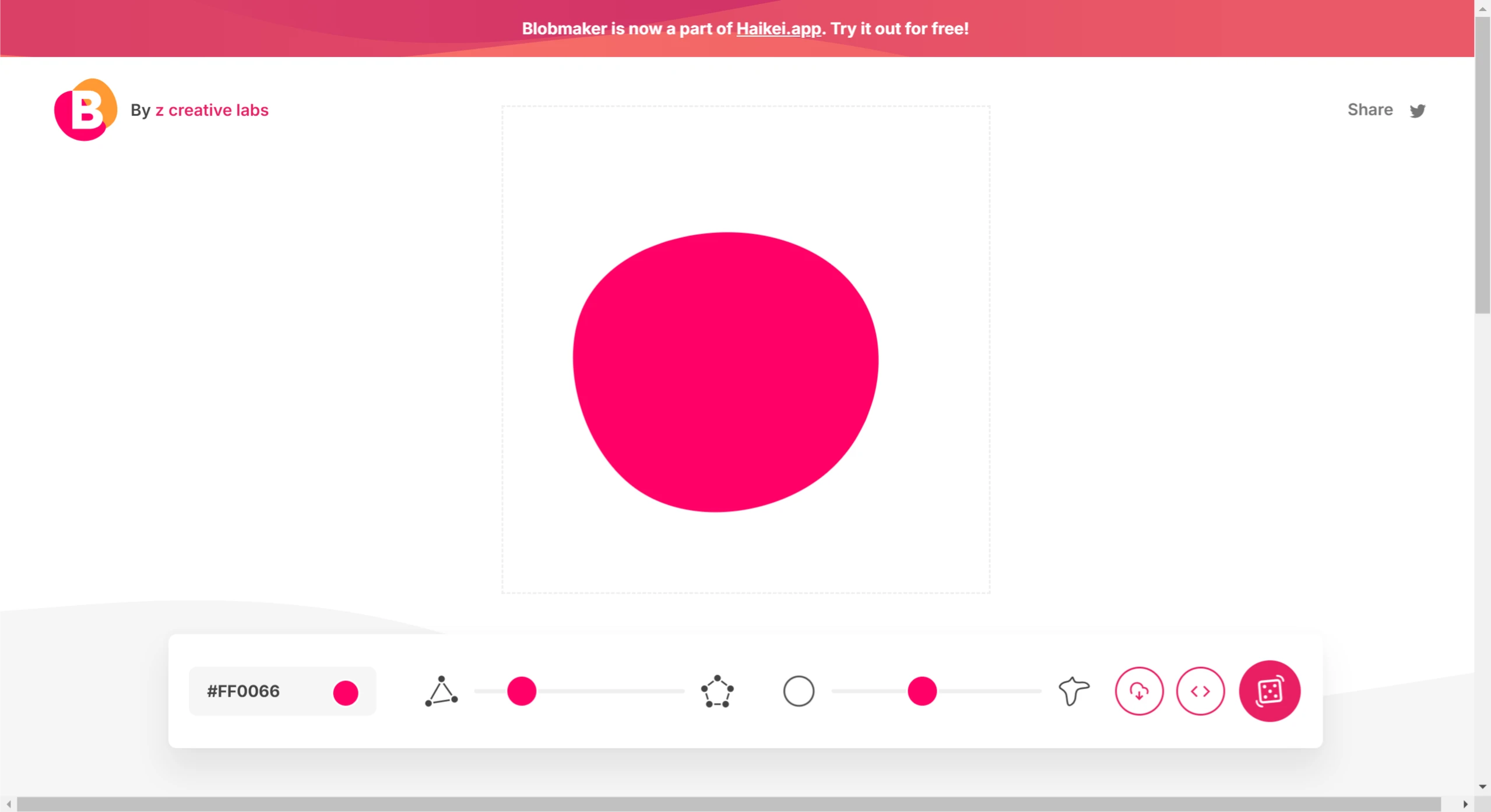 Blobmaker参数设置 Blobmaker