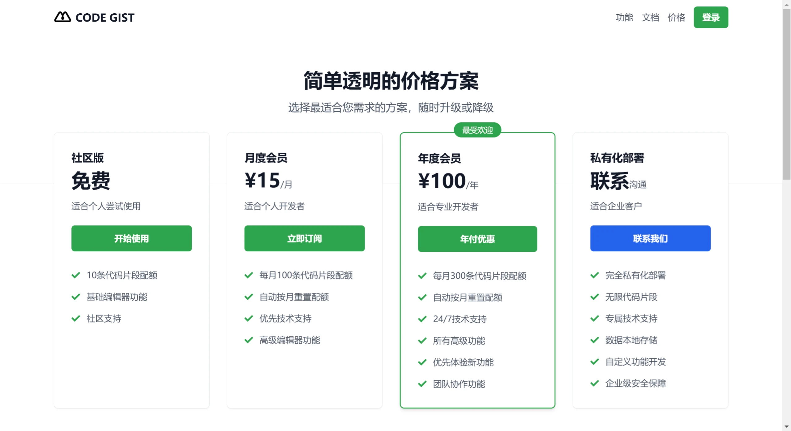 CODE GIST价格 CODEGIST