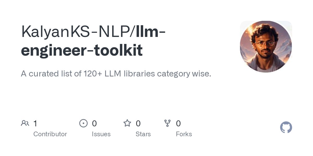 LLM Engineer Toolkit(图1) LLMEngineerToolkit