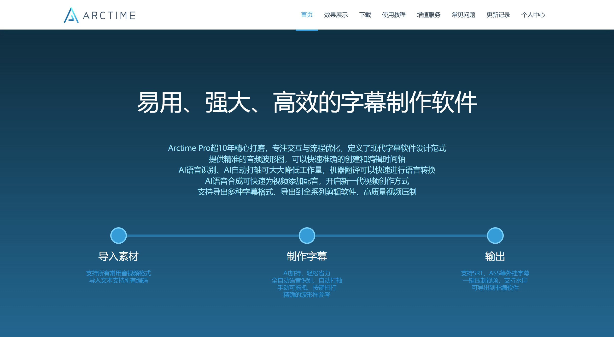 Arctime功能: Arctime字幕软件