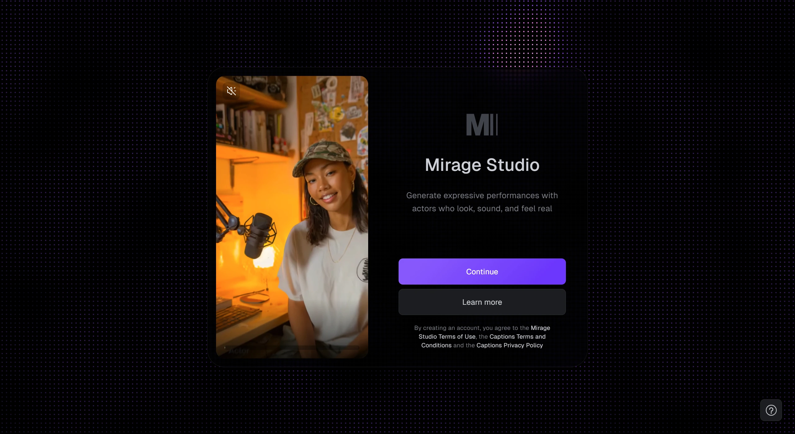 Mirage Studio:基于自研全模态基础模型的AI视频生成工具 MirageStudio