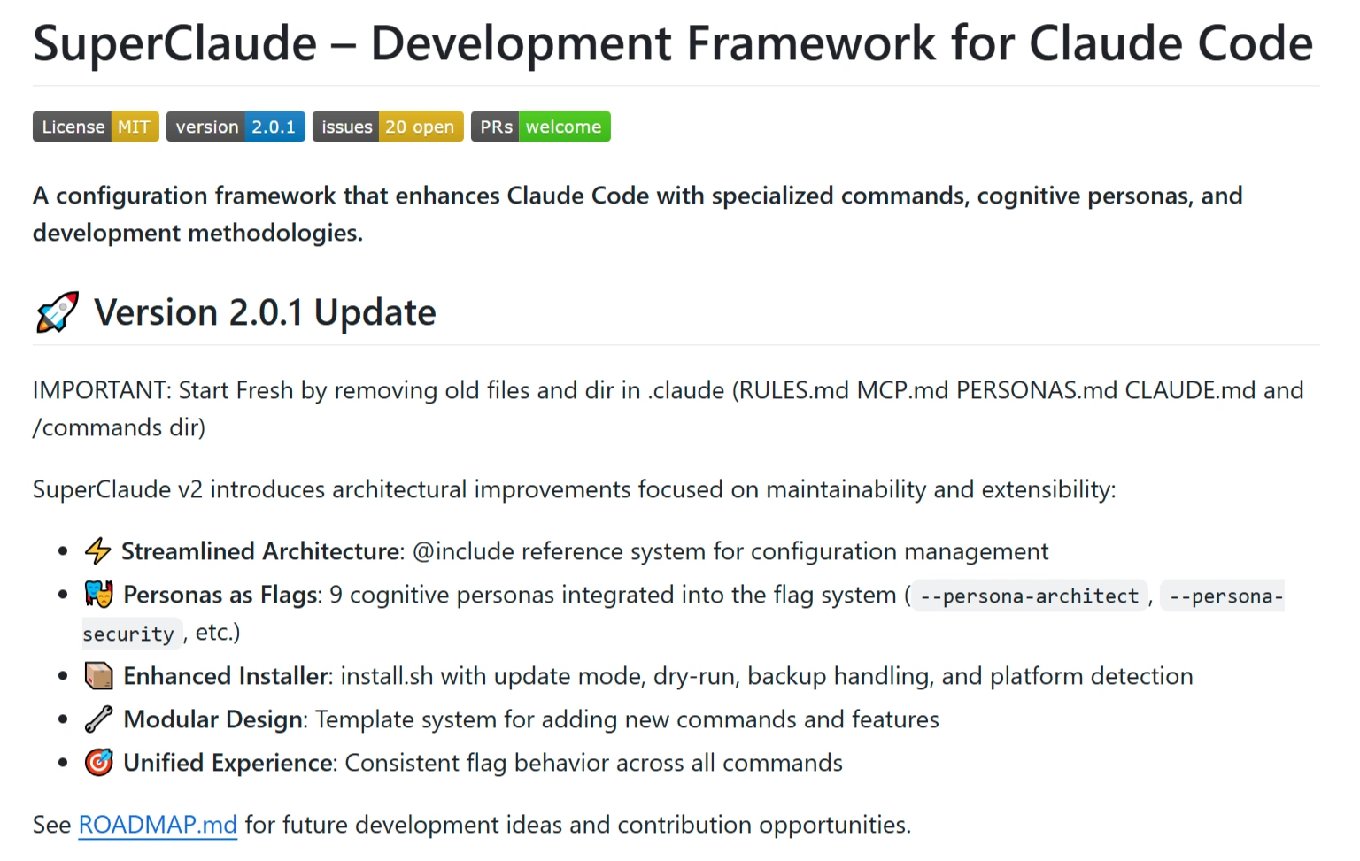 SuperClaude:零门槛编程的上下文工程开源框架 SuperClaude