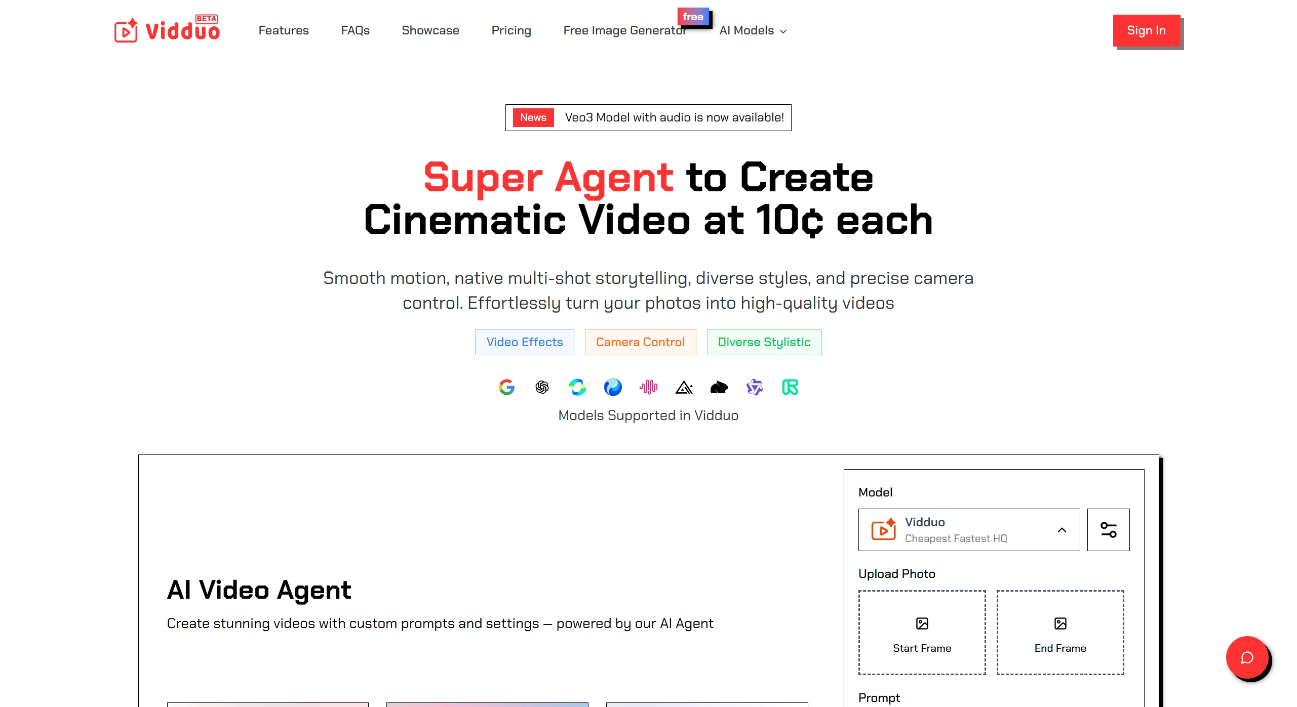Vidduo:多样风格及精准相机控制的AI视频生成工具 Vidduo
