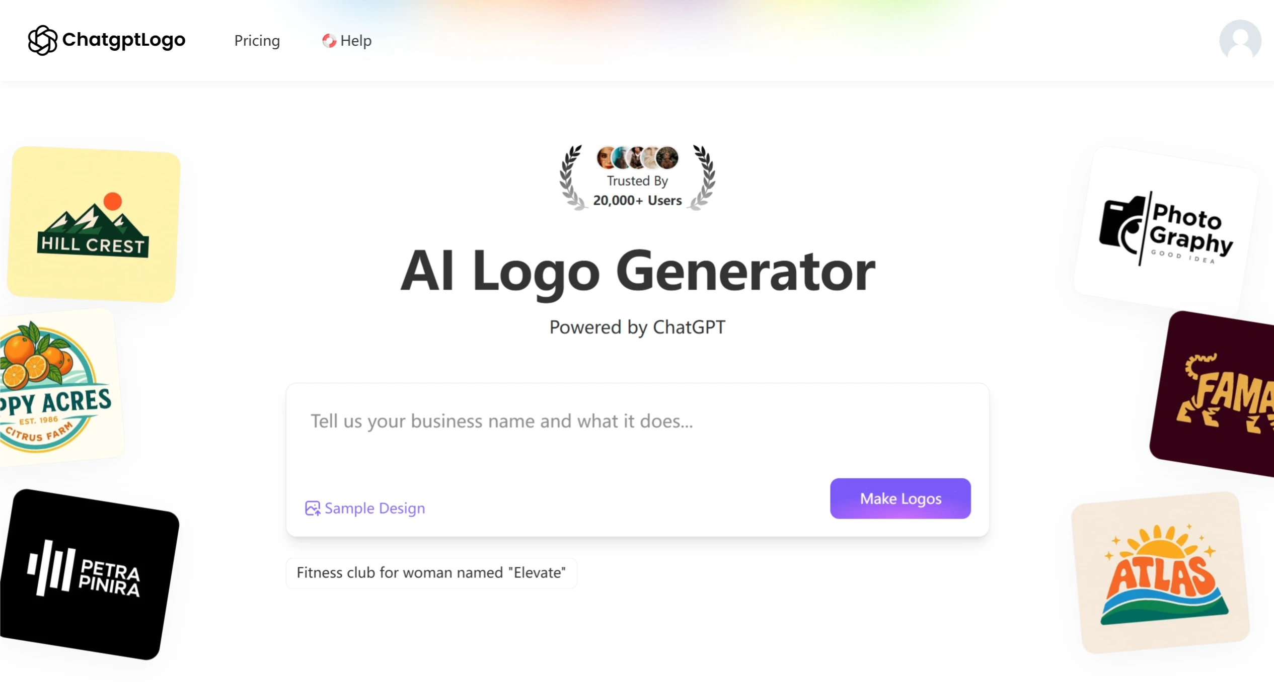 ChatGptLogo： ChatGPT驱动的AI Logo生成器