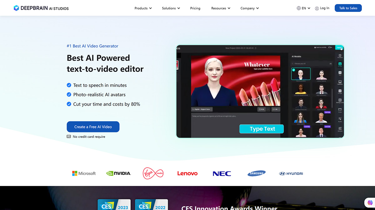 Deepbrain AI虚拟人(图1) DeepbrainAI数字人