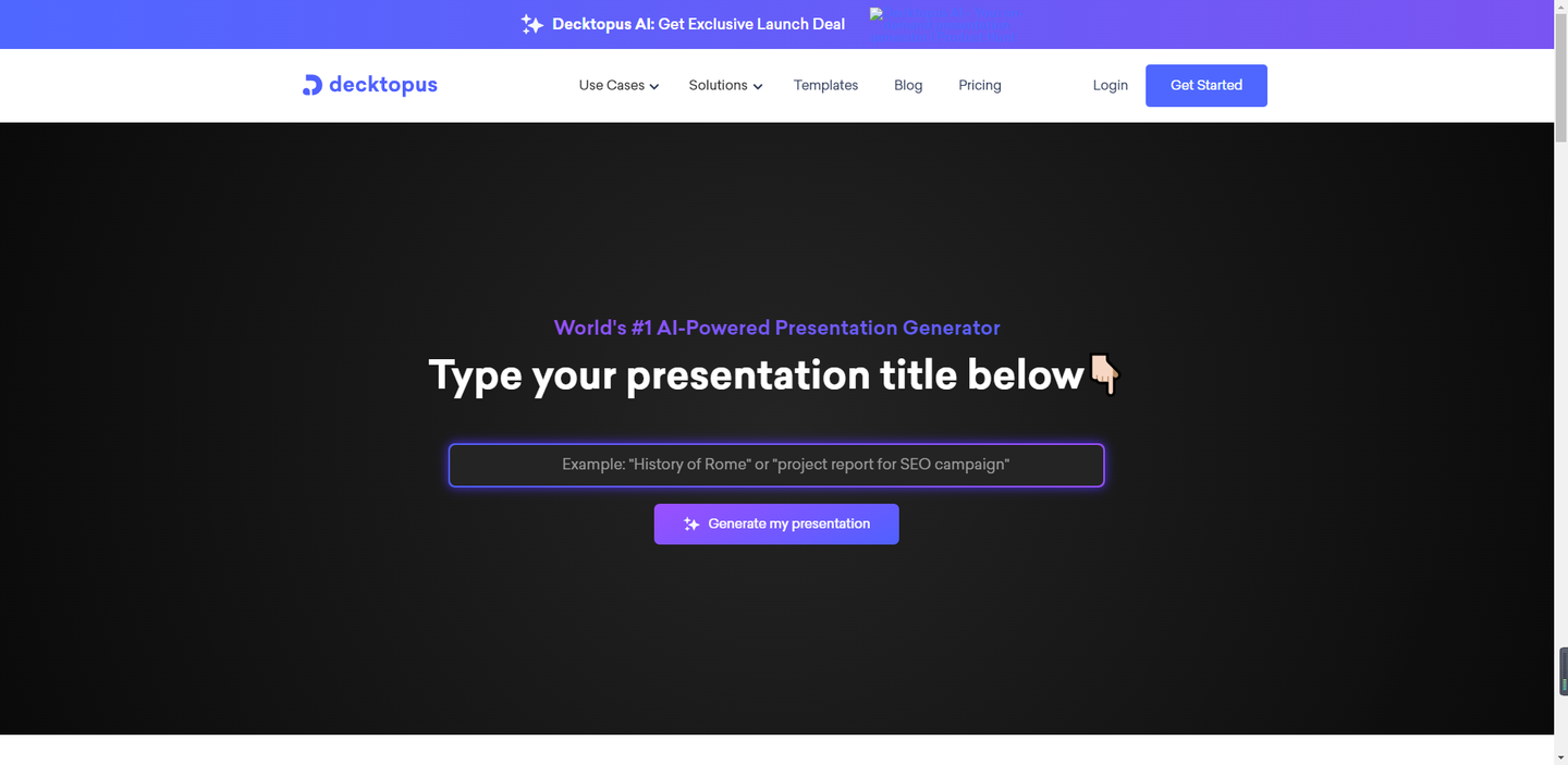 Decktopus-AI神器PPT(图1) Decktopus-AI神器PPT(图1)