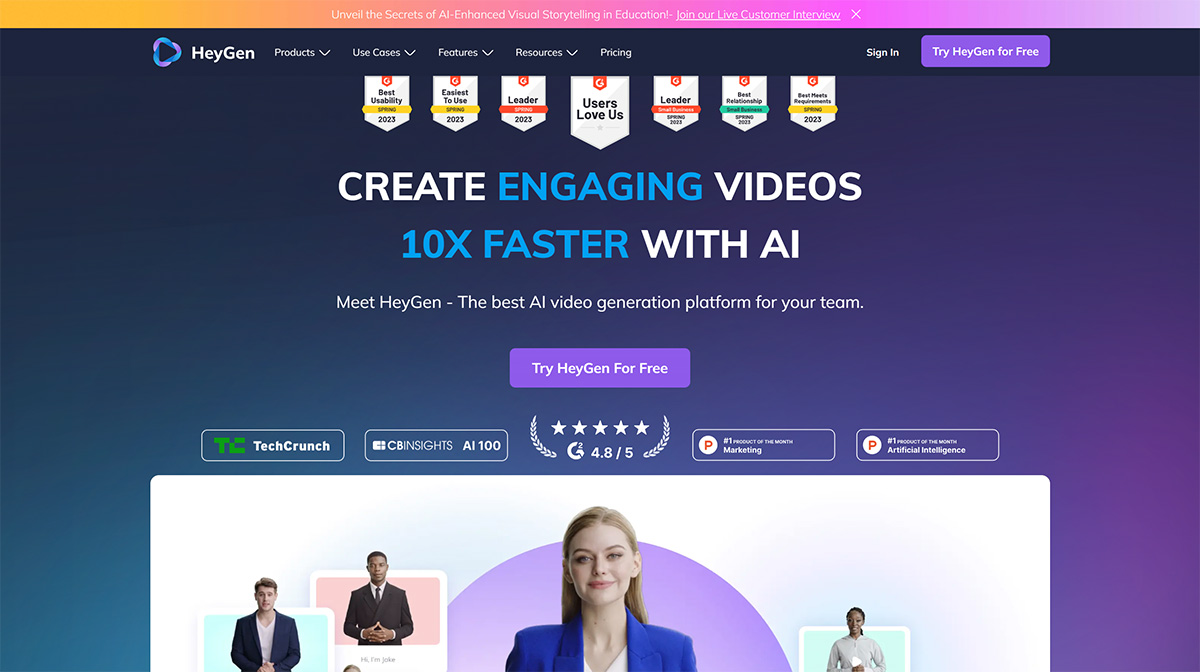 Heygen数字人(图1) Heygen数字人