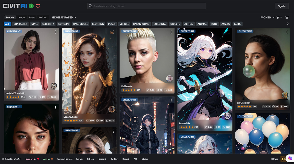 Civitai(C站)(图1) Civitai-C站